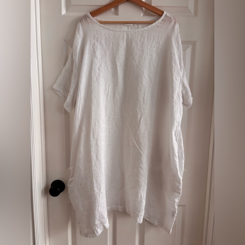 CP Shades 100% Linen Tunic Top